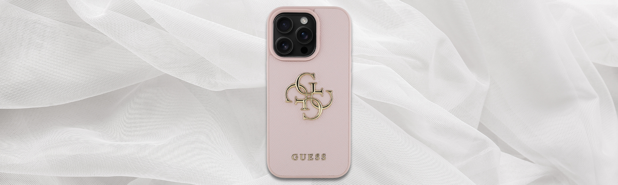 Eleganckie etui Guess tylna strona logo