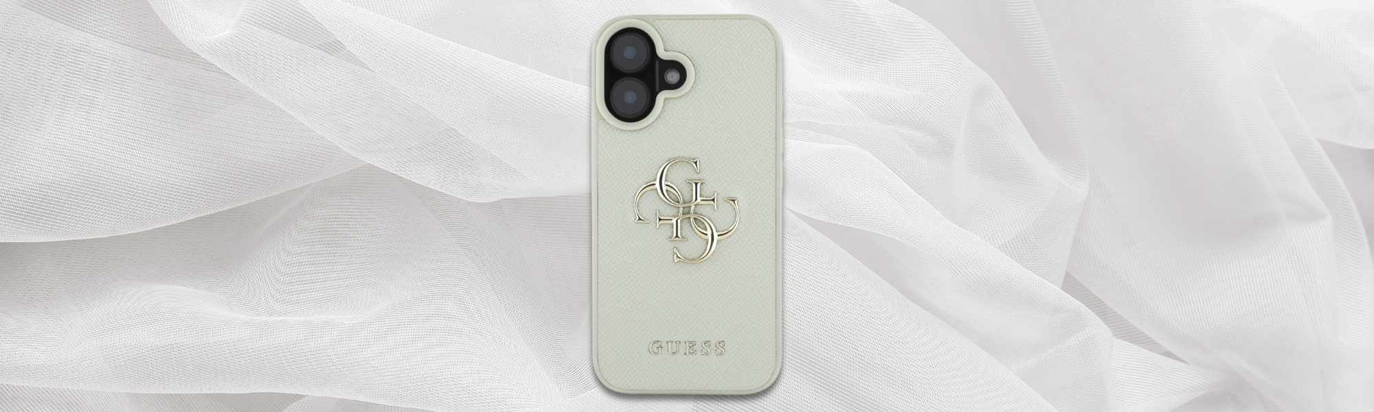 Guess Grained Big 4G Logo Small Classic Logo Eleganckie etui Guess tylna strona logo