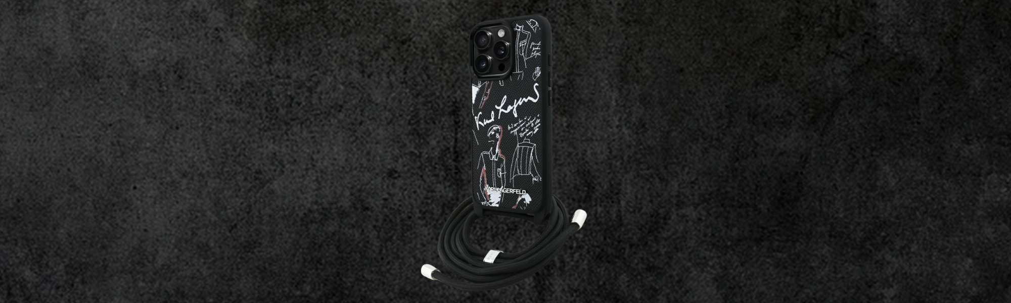 smartfon etui smycz czarne tło produkt