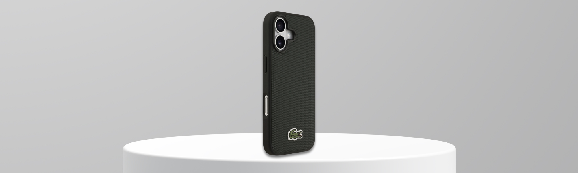 Etui Lacoste logo krokodyla bok