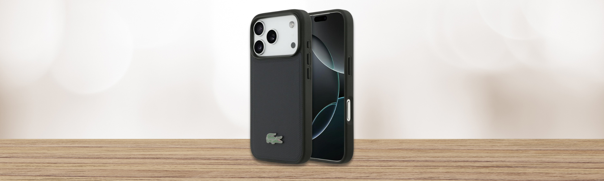 Etui Lacoste z telefonem przód tył