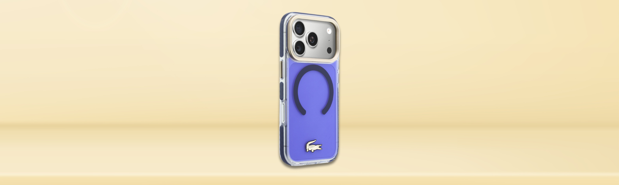 Etui Lacoste złote detale ochrona