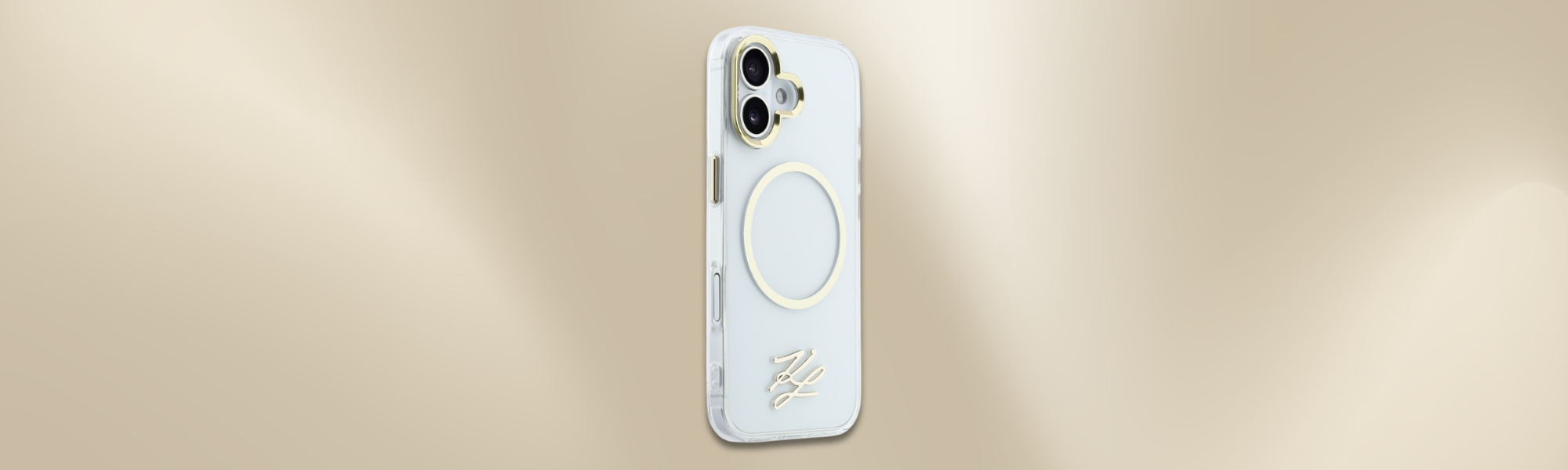 Etui Karl Lagerfeld IML KL Script Logo MagSafe Etui iPhone MagSafe Karl Lagerfeld tył