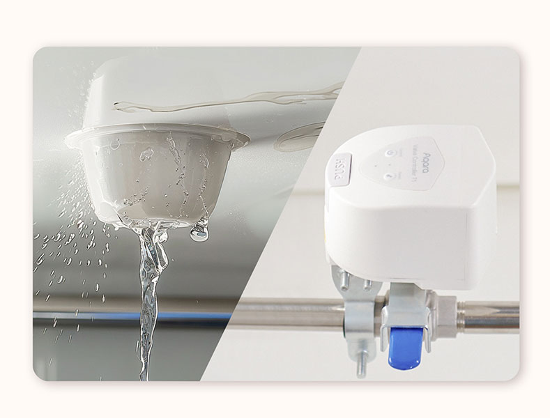 Aqara Valve Controller T1 może zamknąć przepływ wody w przypadki awarii instalacji.