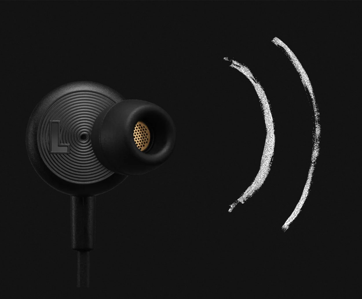 Marshall Mode USB-C Ilustracja pracy dynamicznych przetworników słuchawek Marshall Mode USB-C
