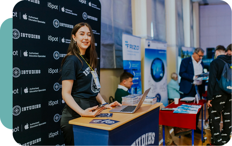 Baner zachęcający do zostania ambasadorem programu iStudies