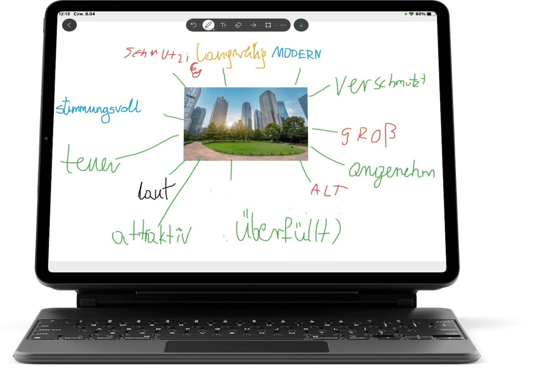 Niemiecki z iPadem jak bułka z masłem