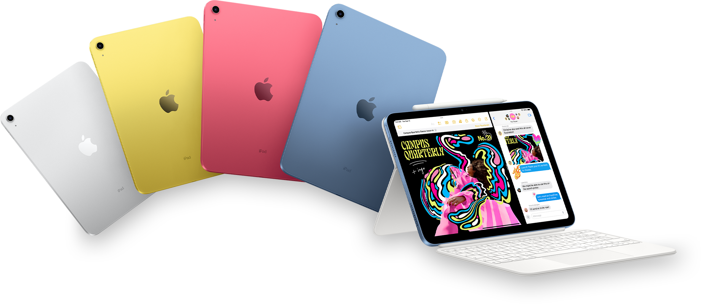 prezentacja ipada na którym jest komunikator