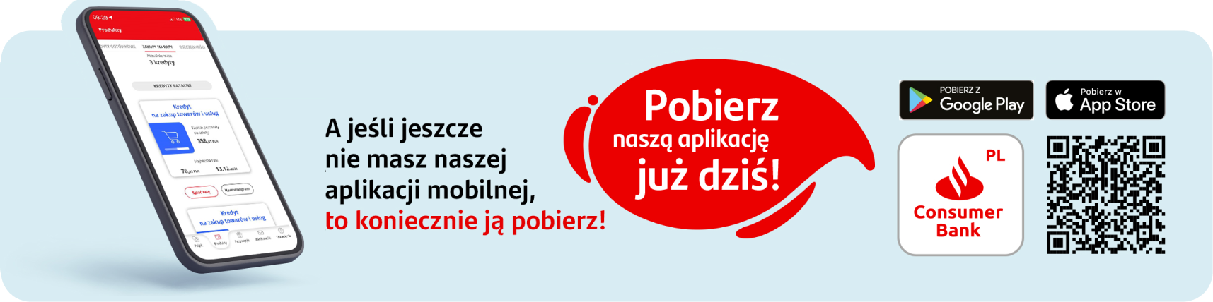 Aplikacja mobilna Santander Consumer Bank