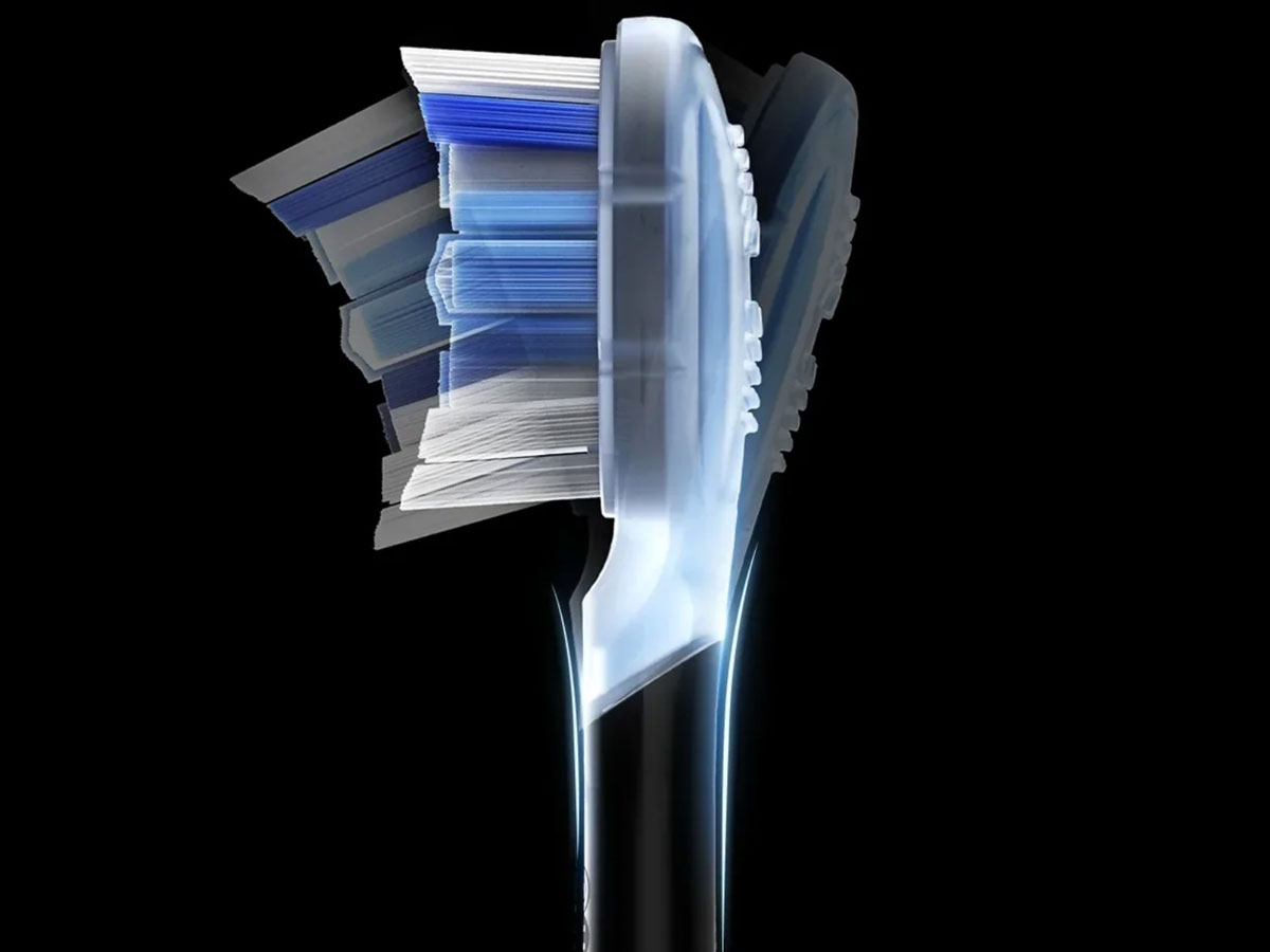 Ilustracja elastyczności główki szczoteczki Oclean X Pro 20