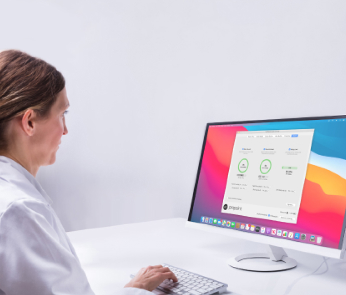 Myszka Swiftpoint PadPoint posiada zintegrowane oprogramowanie pomagajace zmniejszyć negatywne skutki długotrwałej pracy przy komputerze.