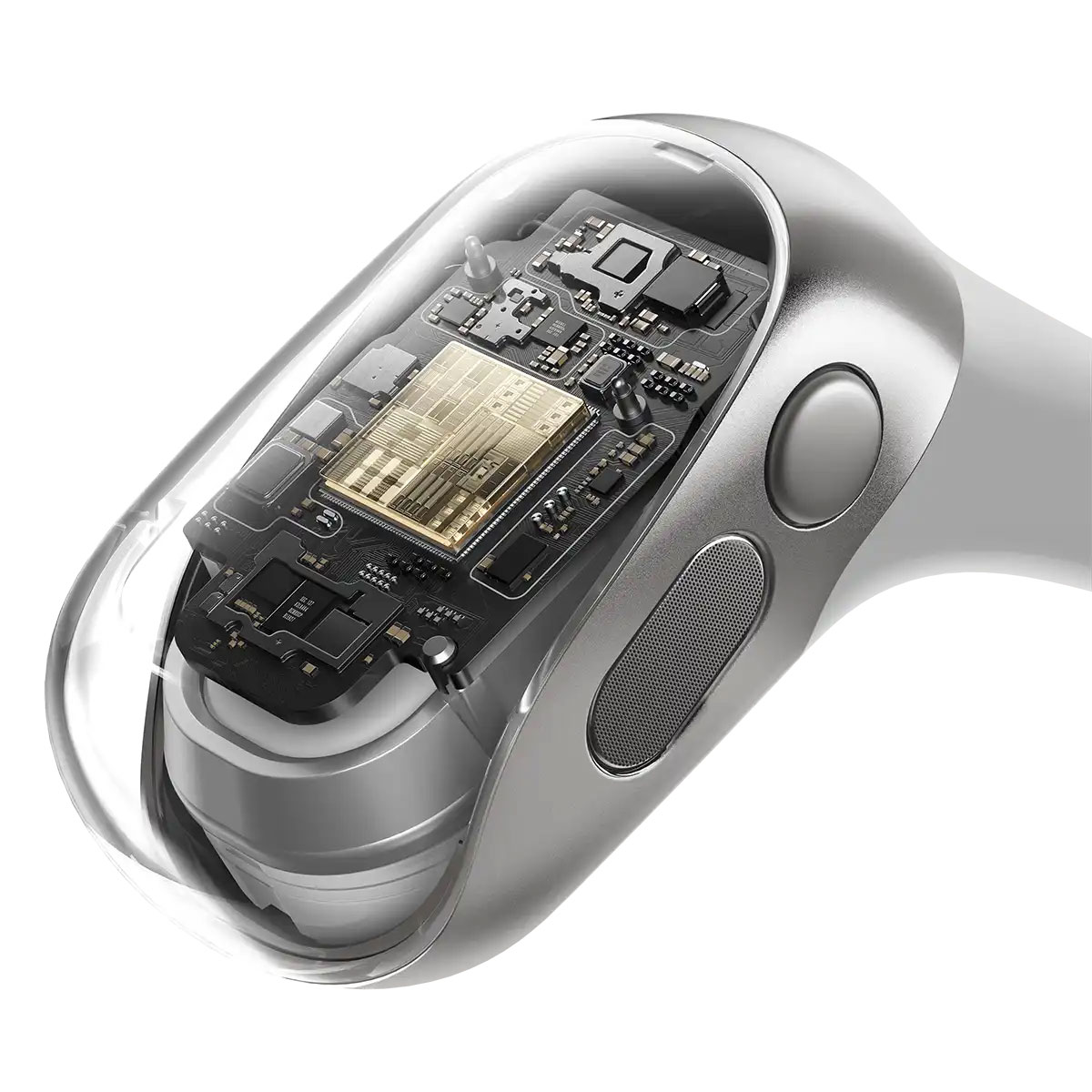 Widok wnętrza słuchawek Shokz OpenFit 2+