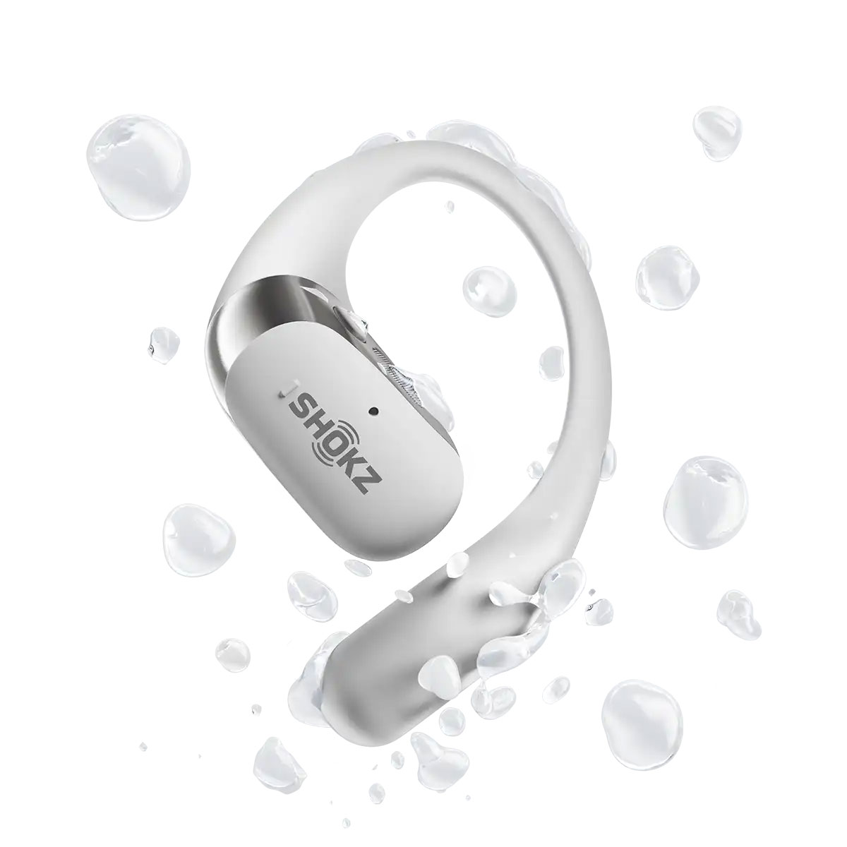 Słuchawki Shokz OpenFit 2+ z kroplami wody