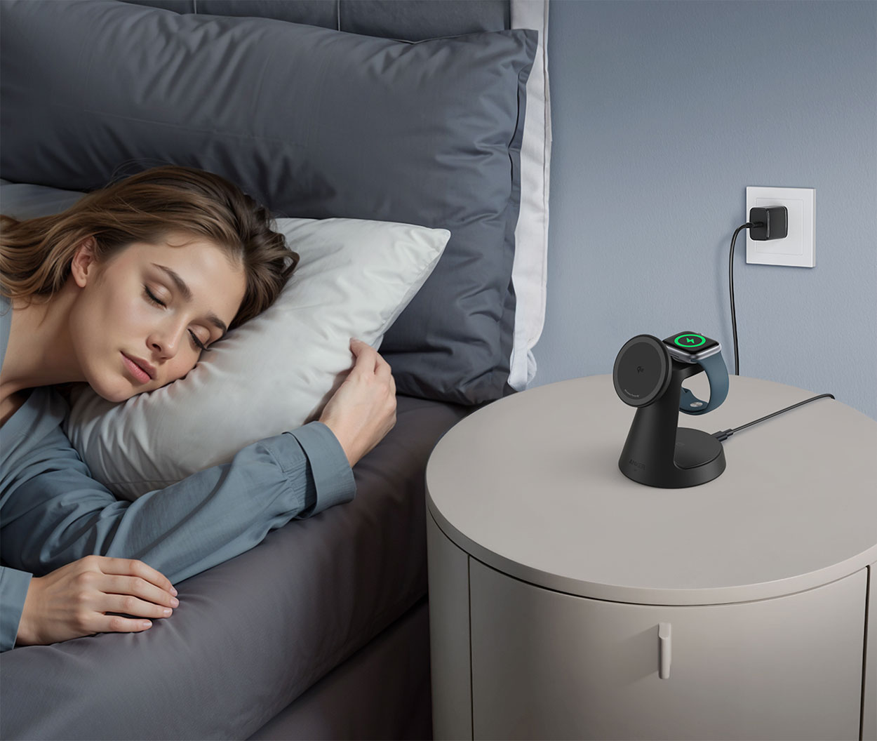 Prezentacja designu ładowarki Anker MagGo 3-in-1