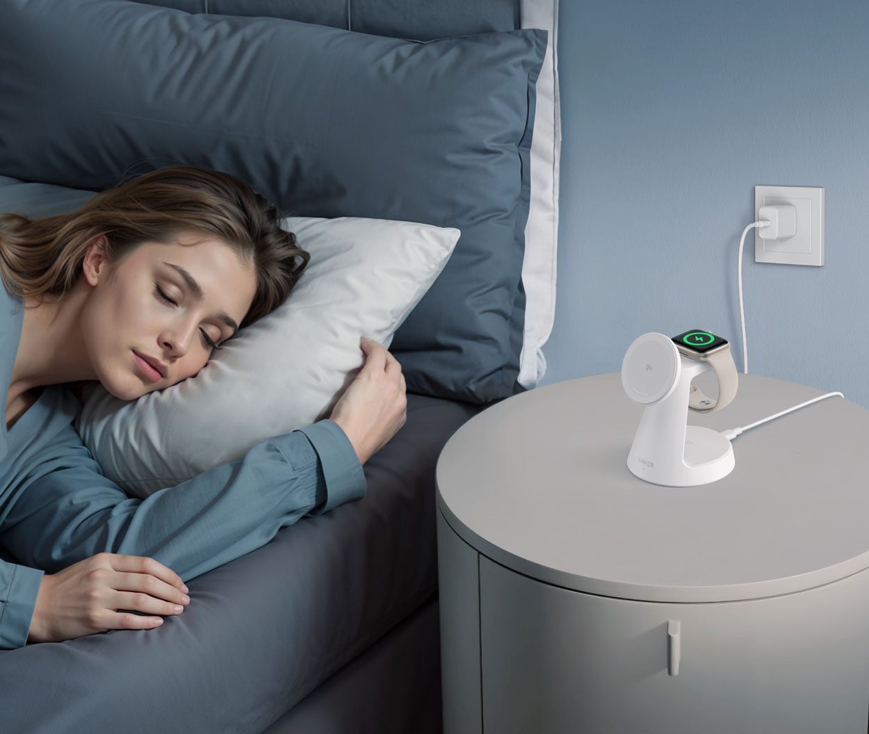 Prezentacja designu ładowarki Anker MagGo 3-in-1