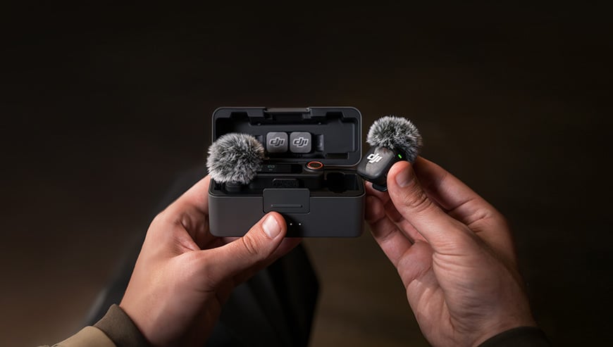 Mikrofony DJI Mic 3 (2 TX+ 1 RX) w etui ładującym