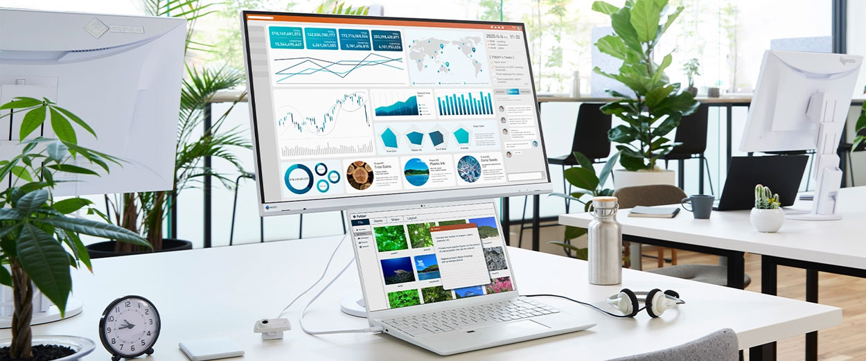 Monitory EIZO Peryferia podłączone do monitora FlexScan EV2740S