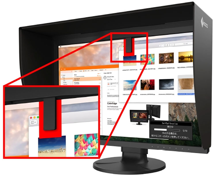 Monitor EIZO ColorEdge CG2400S Monitor EIZO ColorEdge CG2400S posiada wbudowany kalibrator.