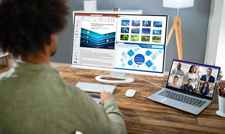 Monitor EIZO FlexScan EV2720S ułatwia pracę zespołową