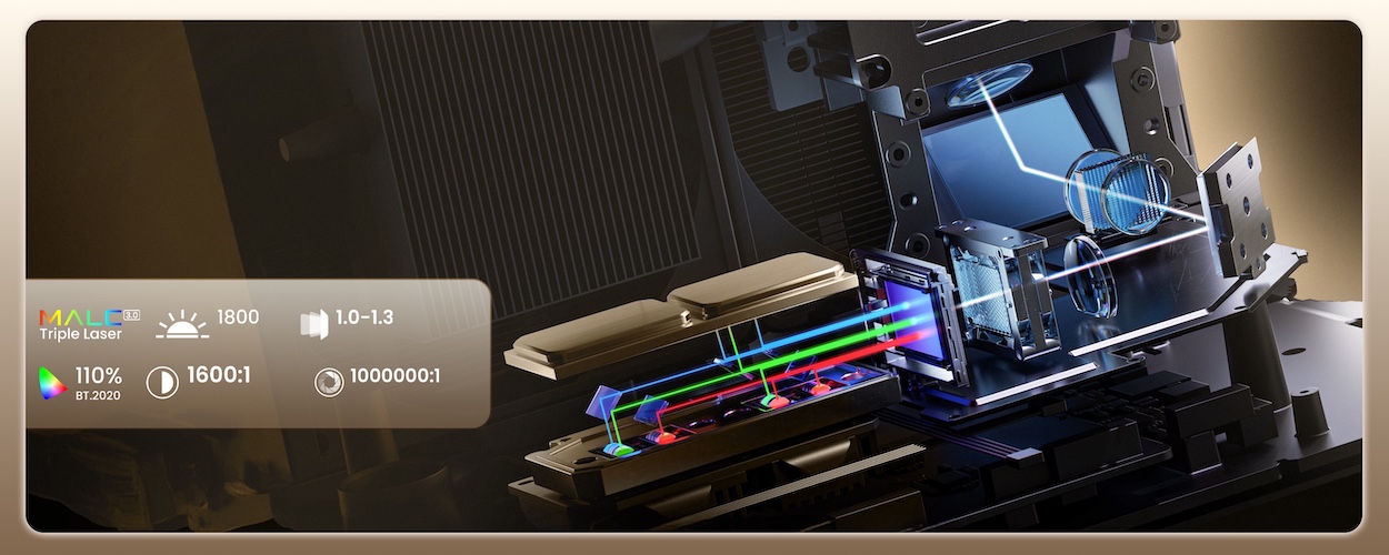 Konstrukcja toru optycznego projektora JMGO – N3